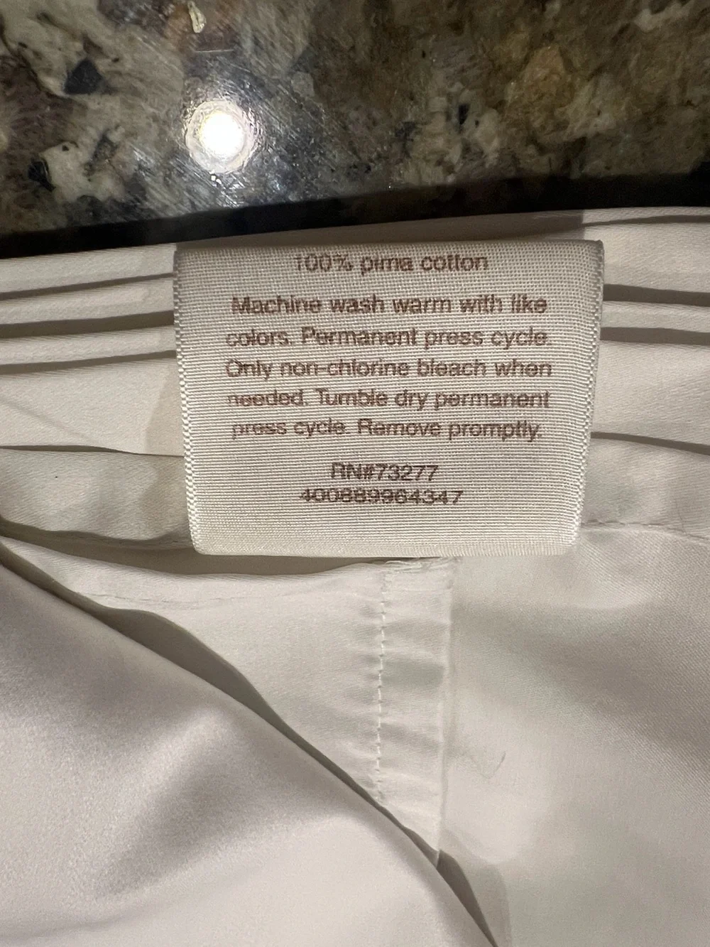 White full-size bed top and fitted sheets 100% Pima Cotton Sonoma Life + Style